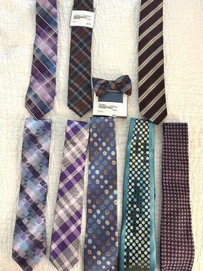 Variety of Bows and Ties (Men and Women's), Lot of 13